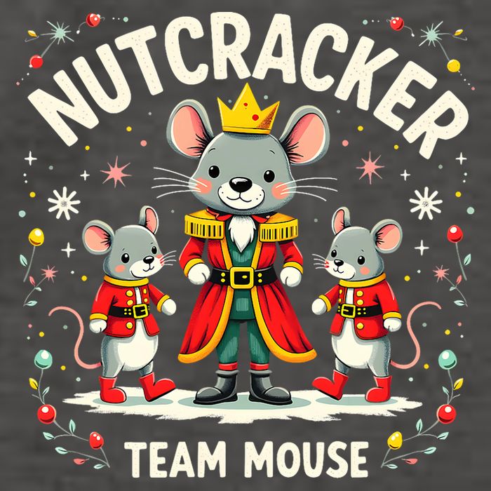 Nutcracker Team Mouse Christmas Ballet Gift Merry Christmas Vector Backpack