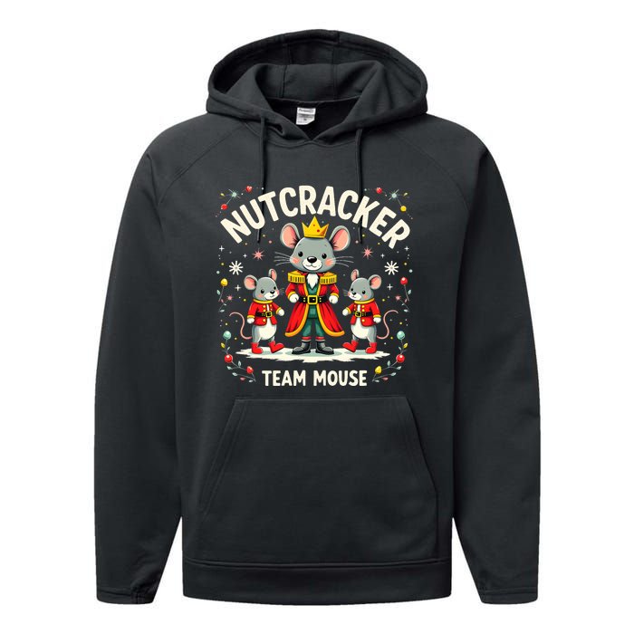 Nutcracker Team Mouse Christmas Ballet Gift Merry Christmas Performance Fleece Hoodie