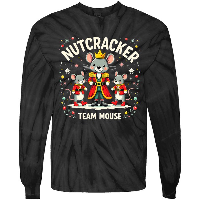 Nutcracker Team Mouse Christmas Ballet Gift Merry Christmas Tie-Dye Long Sleeve Shirt