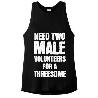 Need Two Male Volunteers For A Threesome Ladies PosiCharge Tri-Blend Wicking Tank