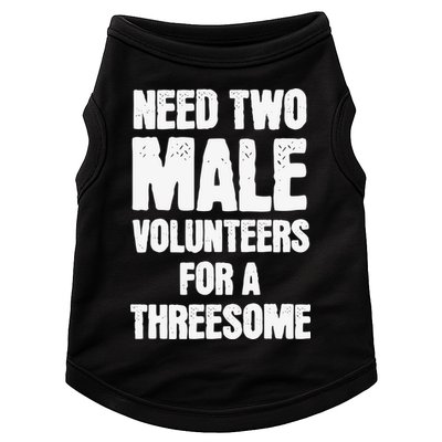 Need Two Male Volunteers For A Threesome Doggie Tank