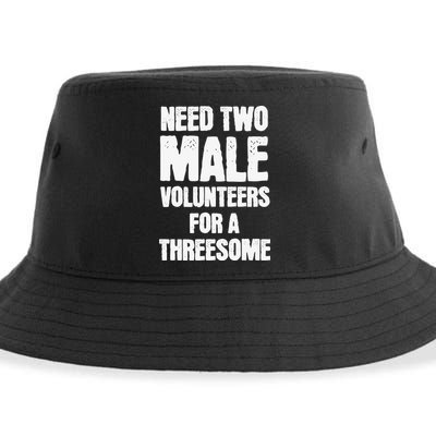Need Two Male Volunteers For A Threesome Sustainable Bucket Hat