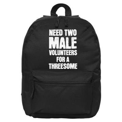 Need Two Male Volunteers For A Threesome 16 in Basic Backpack