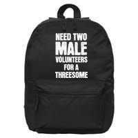 Need Two Male Volunteers For A Threesome 16 in Basic Backpack