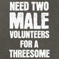 Need Two Male Volunteers For A Threesome Cotton Canvas Backpack