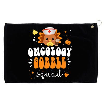 Nurse Turkey Matching Oncology Gobble Squad Thanksgiving Gift Grommeted Golf Towel