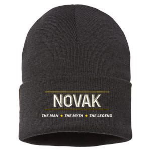 Novak The Man The Myth The Legend Myth Legend Name Sustainable Knit Beanie