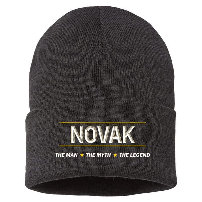 Novak The Man The Myth The Legend Myth Legend Name Sustainable Knit Beanie