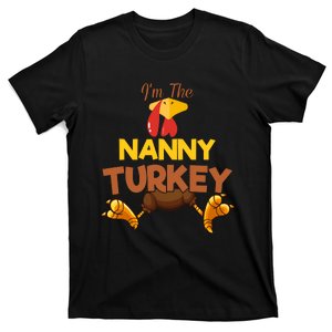 Nanny Turkey Matching Family Group Thanksgiving Gifts  T-Shirt