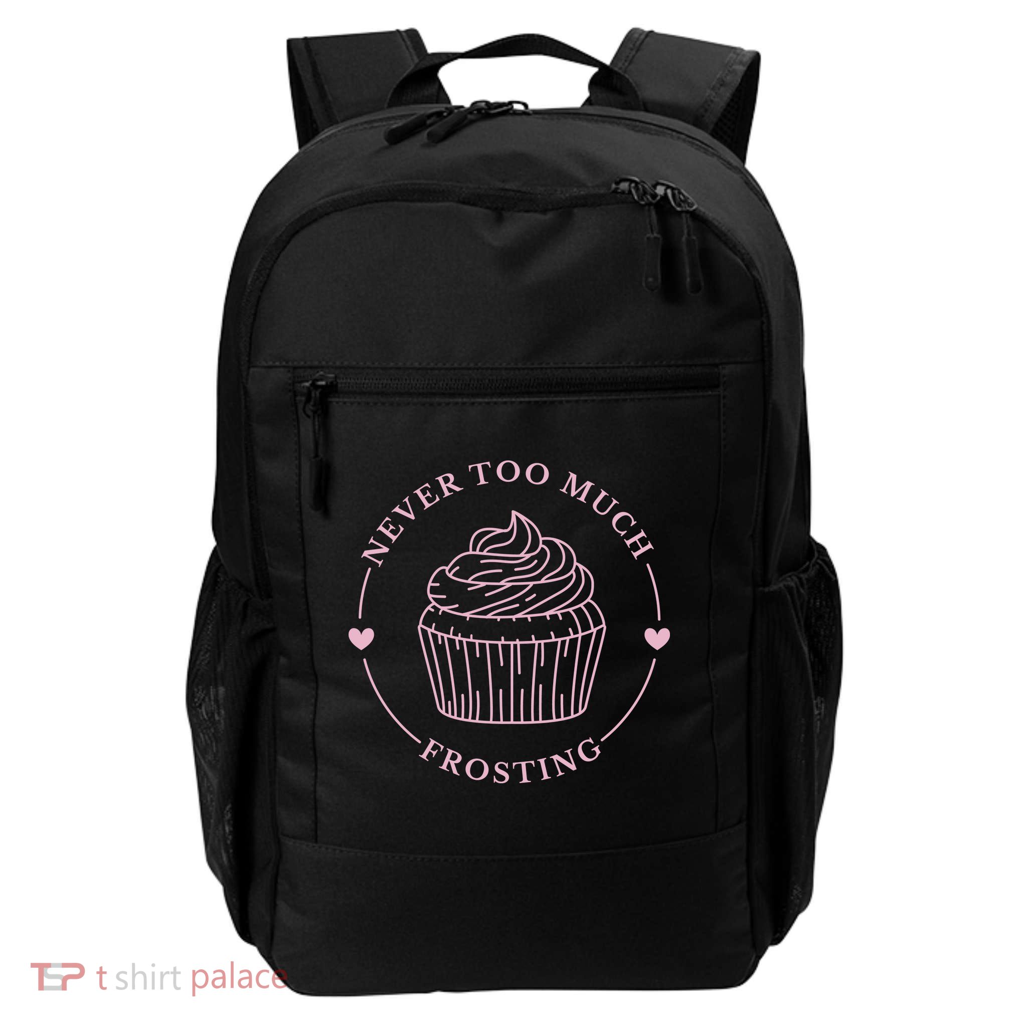 Never Too Much Frosting Cupcake Baker Daily Commute Backpack