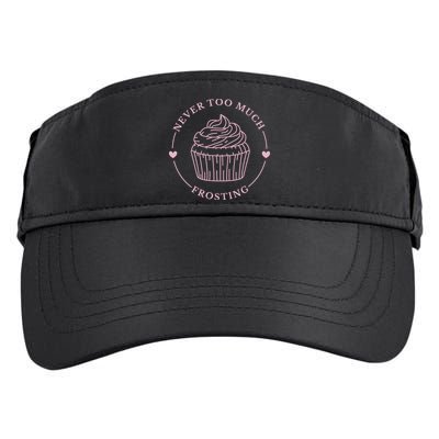 Never Too Much Frosting Cupcake Baker Adult Drive Performance Visor