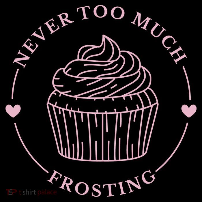 Never Too Much Frosting Cupcake Baker Baby Bodysuit