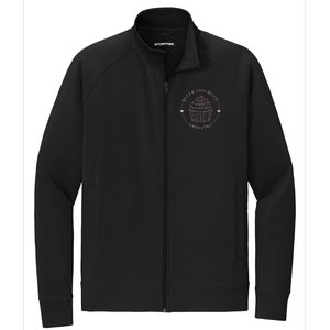 Never Too Much Frosting Cupcake Baker Stretch Full-Zip Cadet Jacket