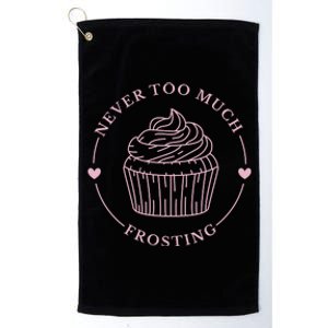 Never Too Much Frosting Cupcake Baker Platinum Collection Golf Towel