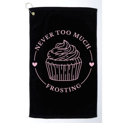 Never Too Much Frosting Cupcake Baker Golf Towel