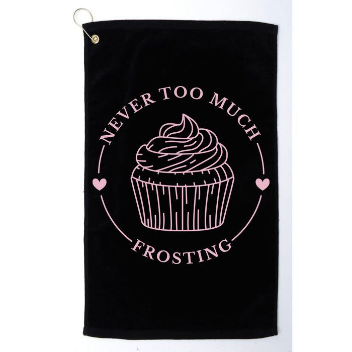 Never Too Much Frosting Cupcake Baker Golf Towel