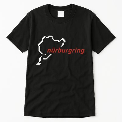 Nurburgring Track Map Graphic Hoody Tall T-Shirt