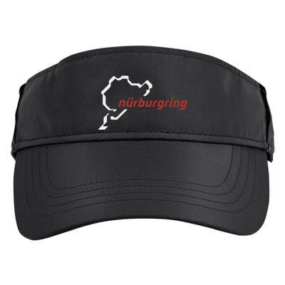 Nurburgring Track Map Graphic Hoody Adult Drive Performance Visor