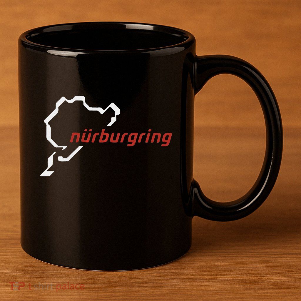 Nurburgring Track Map Graphic Hoody 11oz C Handle Ceramic Mug