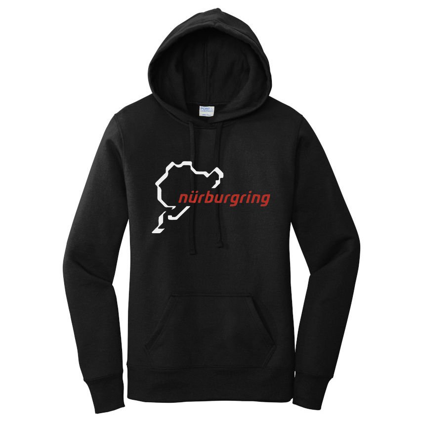 Nurburgring Track Map Graphic Hoody Women's Pullover Hoodie