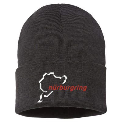 Nurburgring Track Map Graphic Hoody Sustainable Knit Beanie