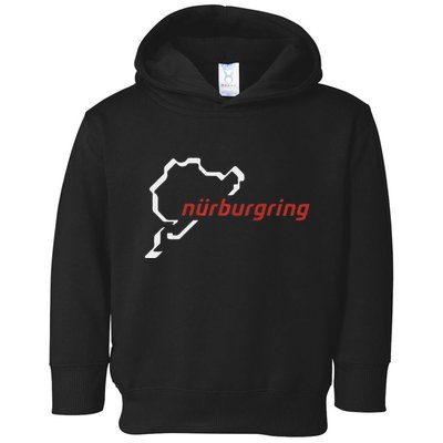 Nurburgring Track Map Graphic Hoody Toddler Hoodie