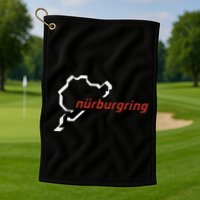 Nurburgring Track Map Graphic Hoody Golf Towel