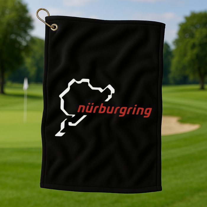 Nurburgring Track Map Graphic Hoody Golf Towel