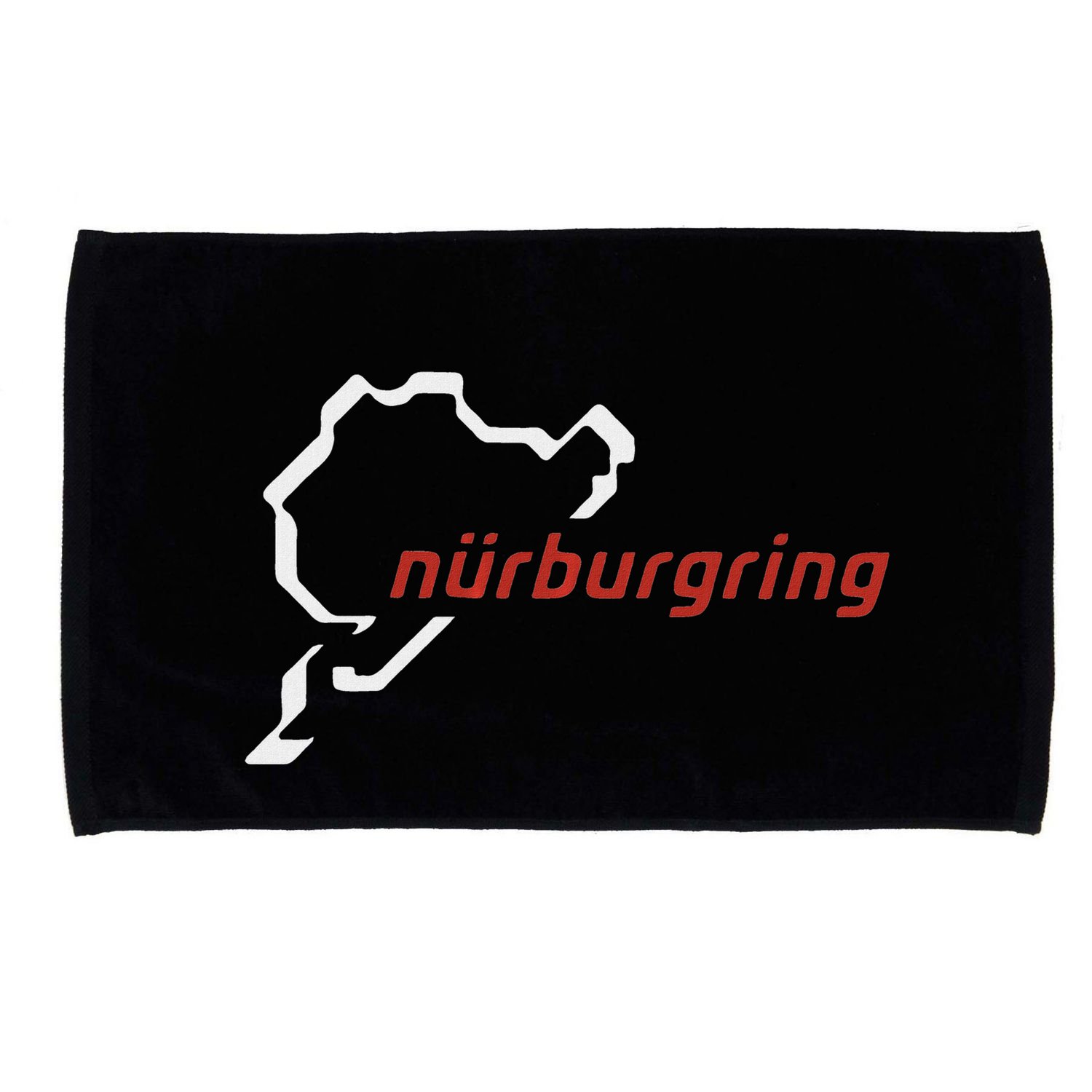 Nurburgring Track Map Graphic Hoody Microfiber Hand Towel