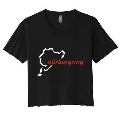 Nurburgring Track Map Graphic Hoody Crop Top