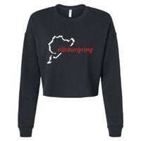 Nurburgring Track Map Graphic Hoody Cropped Pullover Crew