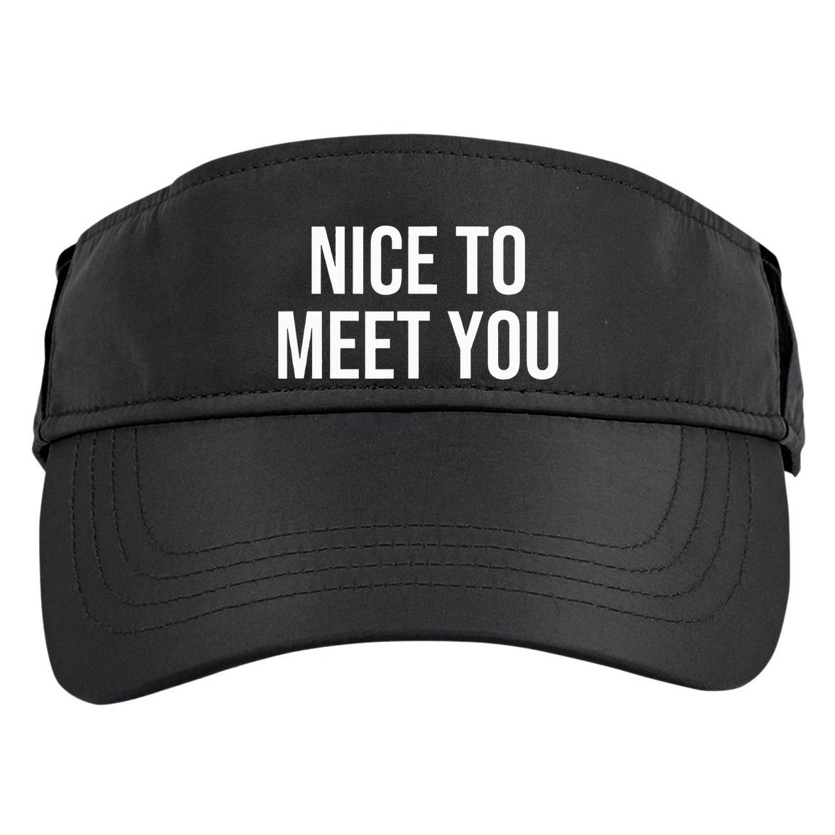 Nice To Meet You Adult Drive Performance Visor