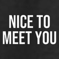 Nice To Meet You Adult Drive Performance Visor