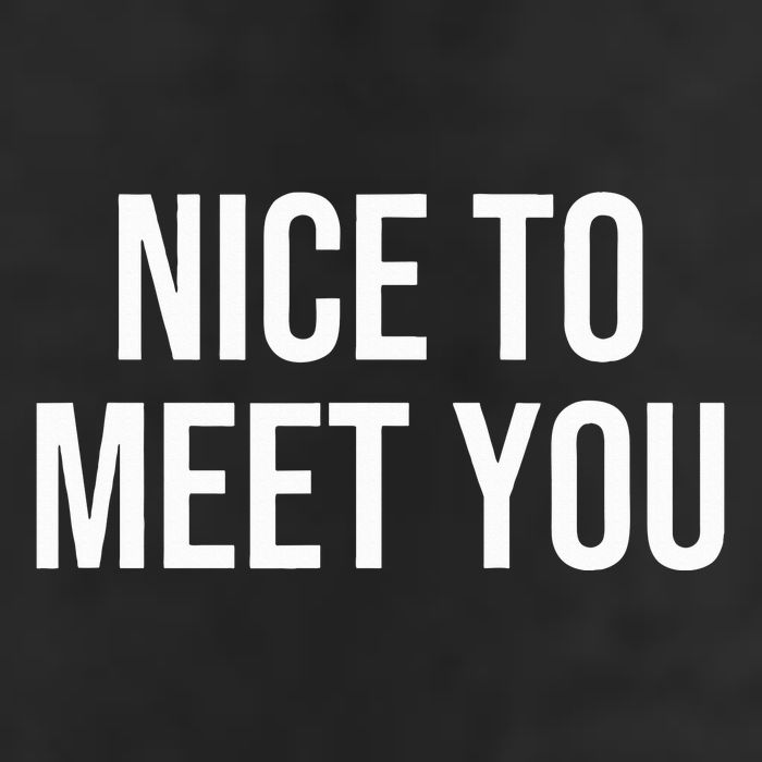 Nice To Meet You Adult Drive Performance Visor