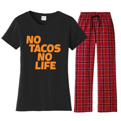 No Tacos No Life Women's Flannel Pajama Set