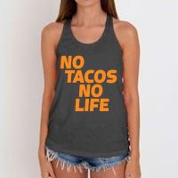 No Tacos No Life Women's Knotted Racerback Tank