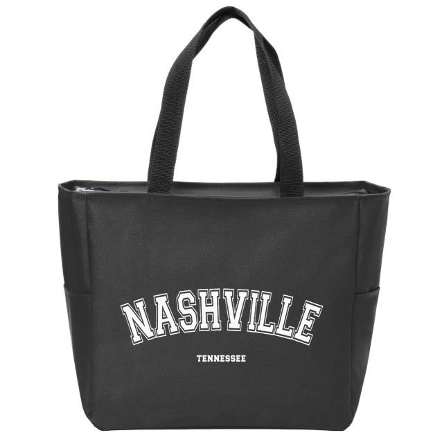 Nashville Tennessee Zip Tote Bag