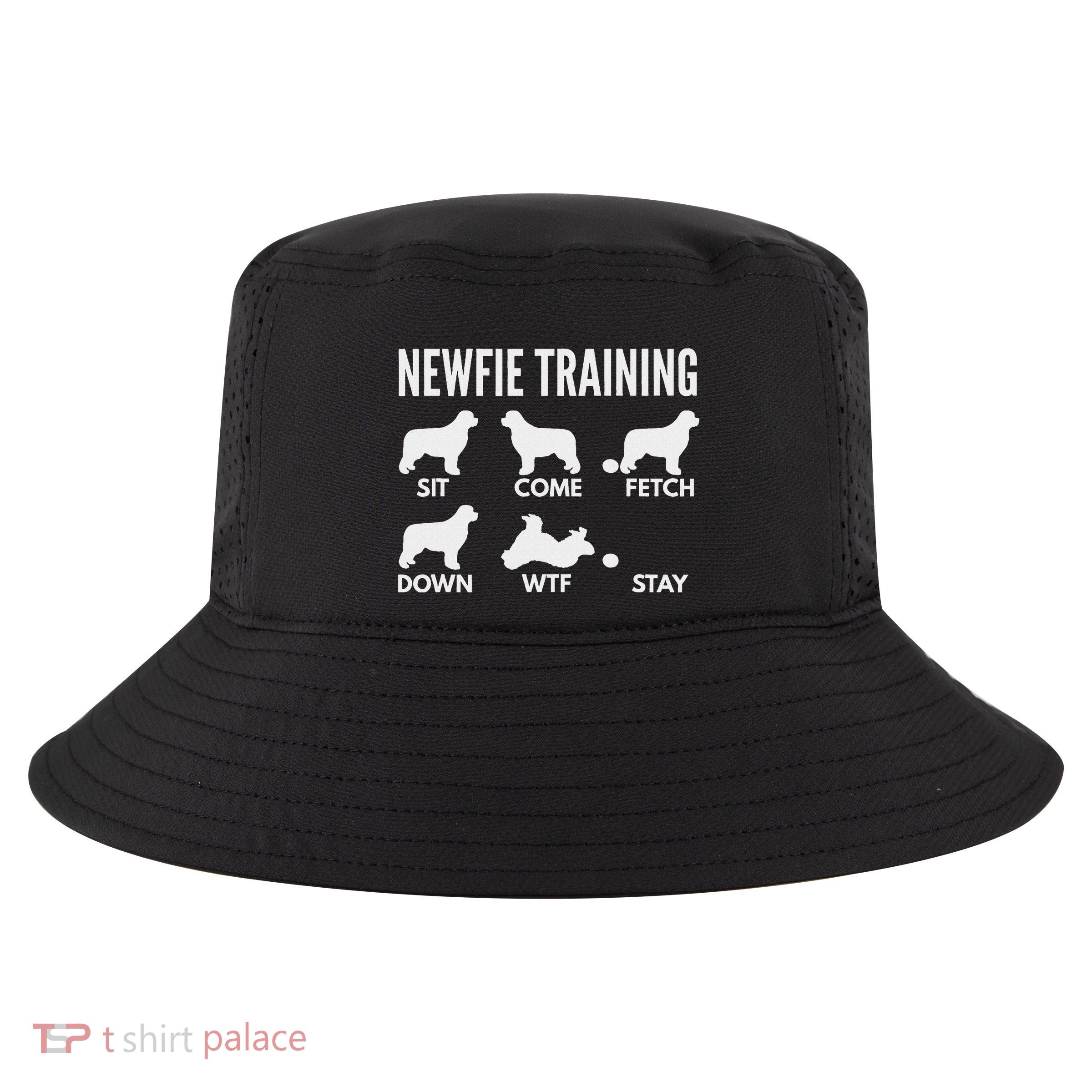 Newfie Training Newfoundland Dog Tricks Cool Comfort Performance Bucket Hat