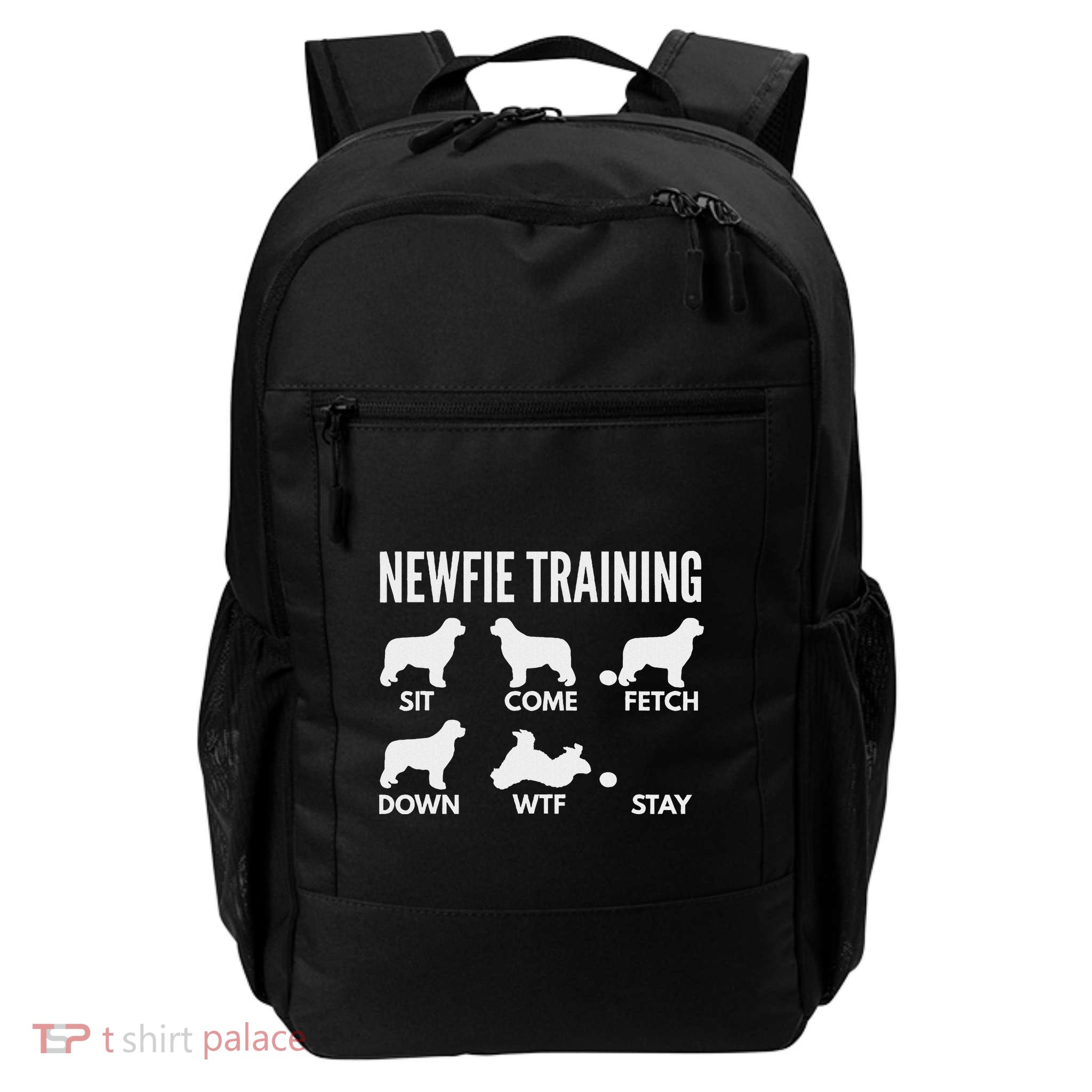 Newfie Training Newfoundland Dog Tricks Daily Commute Backpack