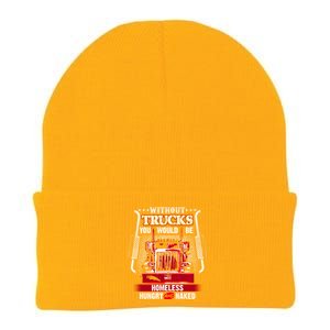 No Trucks No Food Funny Truckers Trucking Gift Knit Cap Winter Beanie