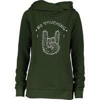 No Touching Womens Funnel Neck Pullover Hood