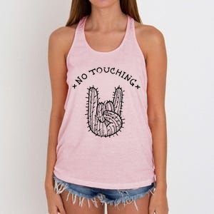 No Touching Women's Knotted Racerback Tank