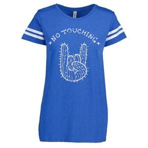 No Touching Enza Ladies Jersey Football T-Shirt