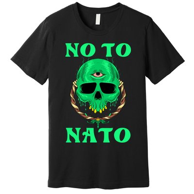 No To NATO Anti War Peace Ukraine Premium T-Shirt