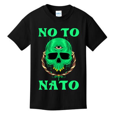 No To NATO Anti War Peace Ukraine Kids T-Shirt
