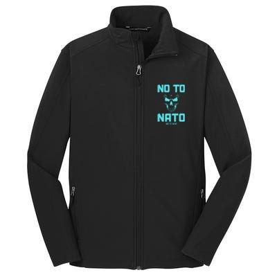 No To NATO Anti War Peace Ukraine Core Soft Shell Jacket