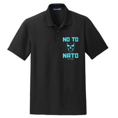 No To NATO Anti War Peace Ukraine Dry Zone Grid Polo