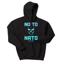 No To NATO Anti War Peace Ukraine Kids Hoodie