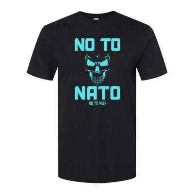 No To NATO Anti War Peace Ukraine Softstyle CVC T-Shirt