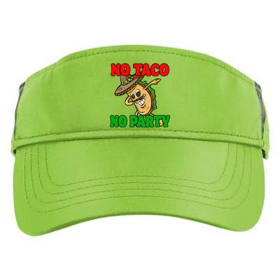 No Taco No Party Fiesta Funny Adult Drive Performance Visor